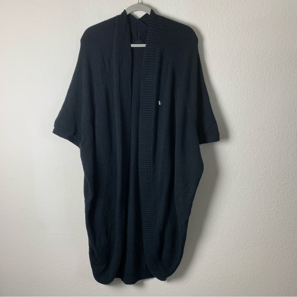 American Eagle womens black long short sleeve cardigan OS